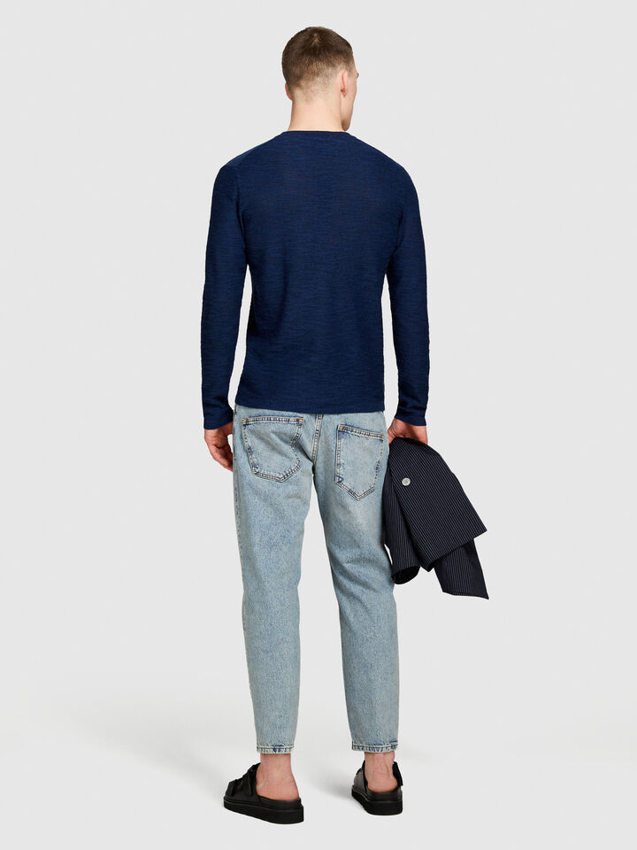 Carrot fit jeans - men's slim fit jeans - Light Blue | Sisley image number 3